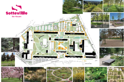 Présentation du parti pris paysager du futur parc Marcel Lods à Sotteville avec exemples - Agrandir l'image, fenêtre modale